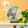 Butterfly Diamond Painting Unique Wooden Rotating Calendar for Home Office