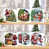 6pcs Diamond Painting Santa Claus Greeting Cards Congratulations Cards & Gifts