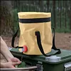 [US Local Warehouse] 10L Collapsible Bucket with Faucet Folding Water Container for Camping Hiking
