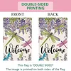 DIY Diamong Painting Double Sided Drills Garden Flags Outdoor Decor Holiday Garden Decorations Kit(Welcome Dragonfly)