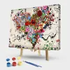 Framed Love Heart - Paint by Numbers Acrylic Painting 40x50cm(HOT)