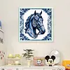 (Multi-Style) Blue And White Porcelain-11CT Stamped Cross Stitch 40*40cm/40*60cm