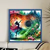 Music Notes Art-11CT Stamped Cross Stitch 40*40cm