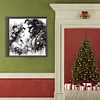 (US Local)Beauty 5D DIY Full Drill Round Big Size Diamond Painting Kit for Home Wall Decor 40x40cm 