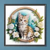 >SALE<DIY Partial Special Shaped Drill Diamond Painting Simple Kitten 40x40cm