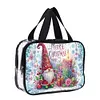 DIY Diamond Art Rhinestone Makeup Bag Crystal Transparent PVC Storage Pack Kit