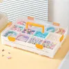 (US Local)2/4 Layers Craft Storage Containers Storage Box Art Craft Supply Bead Organizers Craft Tool