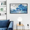>SALE<5D Diamond Painting Kit Blue Woods Full Round Drill DIY Landscape Wall Art