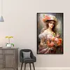 Diamond Painting-DIY Full Round Drill Flower Beauty(40*60CM）