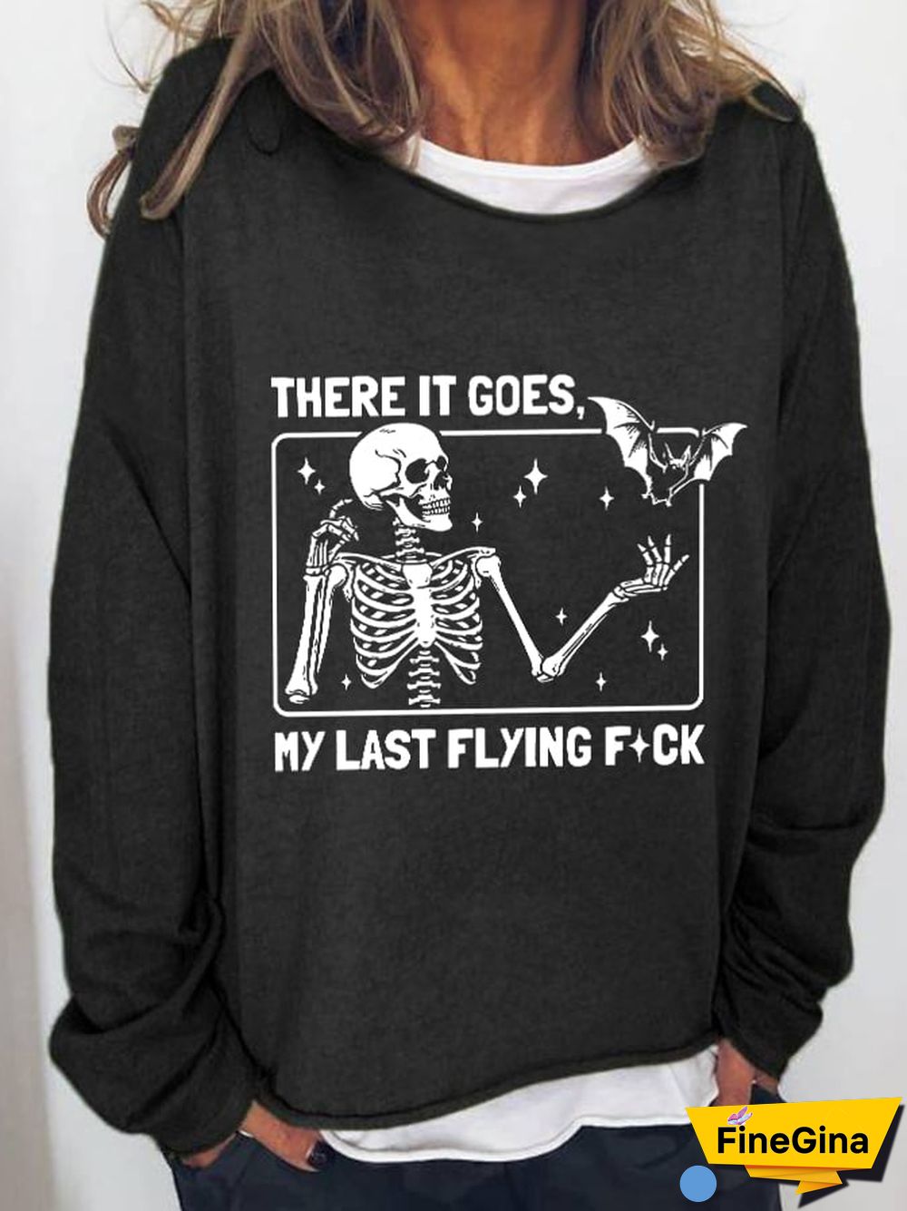 Women's Halloween There It Goes My Last Flying F*ck Casual Sweatshirt