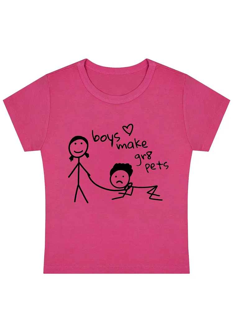 🎁2024-New Year's Sale-- 49% OFF 🎁Boys Make Gr8 Pets Y2K Baby Tee - BUY 2 FREE SHIPPING