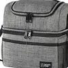 Insulated Lunch Bag Double Deck Lunch Box for Work Camping Hiking Beach Picnic