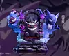 Big & 1/20 Scale World Zukan Throne Gengar Family - Pokemon Statue - sun Studio