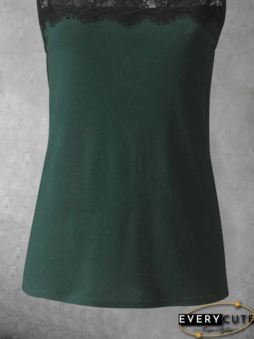 Solid Sleeveless Cotton-Blend Casual Shirts & Tops
