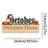 (US Local)Wooden October DIY Diamond Art Craft Wall Hooks for Beginners Adults