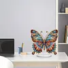 (US Local)5D DIY Special Shape Diamond Painting Desk Ornament Gorgeous Butterfly Decor Kit