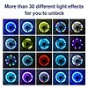 Solar LED Colorful Bike Wheel Light USB Rechargeable Smart Sensing Spoke Light