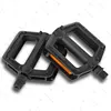 2 Pairs Bike Flat Pedals & Reflector Non-Slip Bike Pedals for Road Mountain Bike