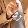 6pcs DIY Diamond Special Shaped Sewing Machine Keychain Kits