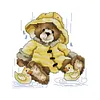Teddy Bear-14CT Stamped Cross Stitch Kit(21*21cm)