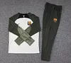 2023/2024 Barcelona Half-Pull Training Suit Grey Jersey 