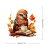 【Limited Stock Sale】Autumn Animal Cup-Paint by Numbers Acrylic Painting 40*40CM(Watercolor)