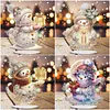 5D DIY Special Shape Diamond Painting Desk Ornament Snowman Decor Kit