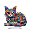 Diamond Painting Acrylic Cat Desktop Ornament Rhinestones Decorations for Adults
