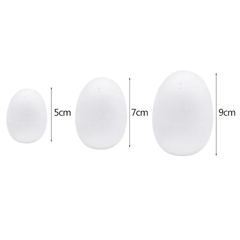 DIY Easter Decoration Eggs Styrofoam Foam Ball Happy Easter Decorations For Home Kids Easter Party Gifts Handmade Ornaments