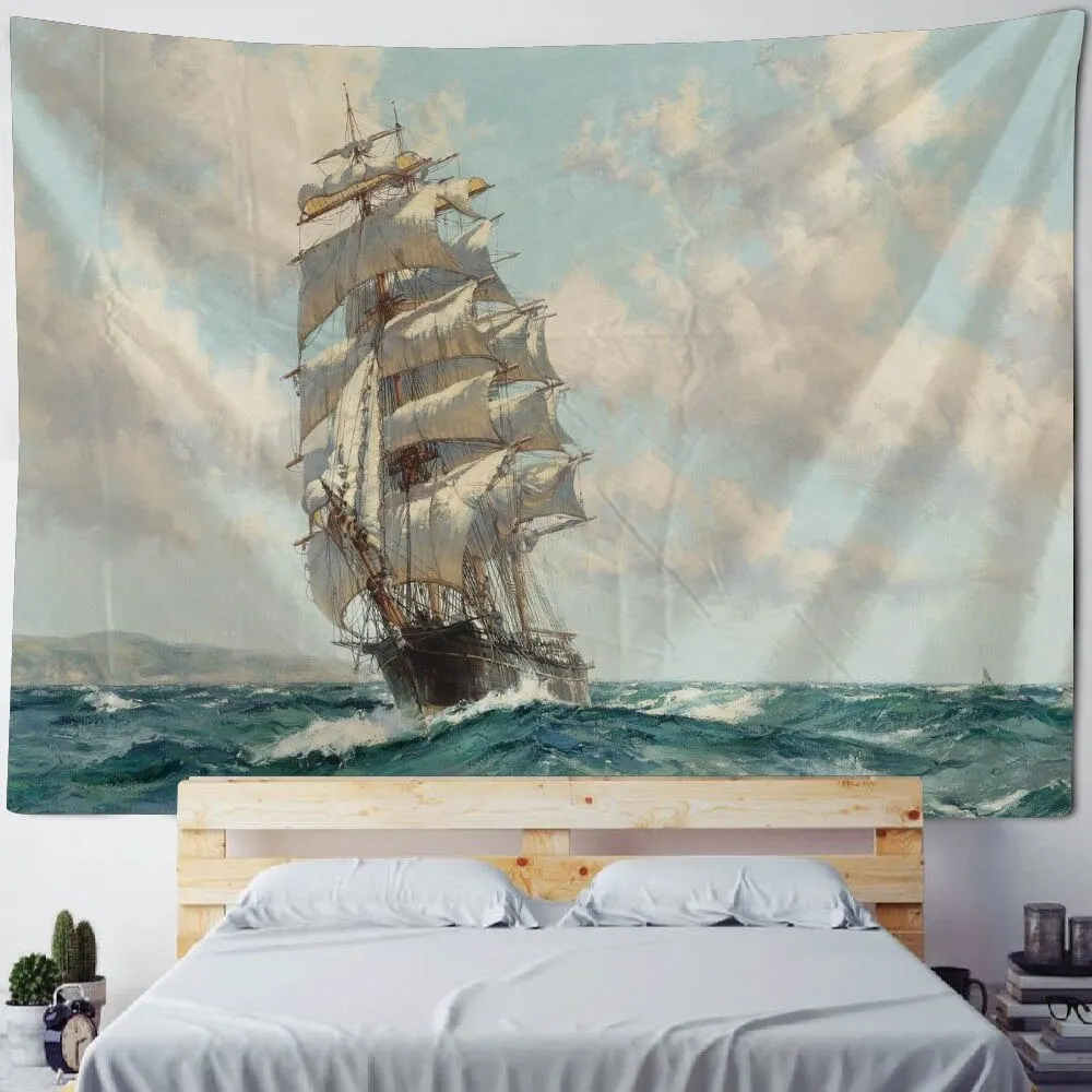 Nigikala Oil Painting Tapestry Retro Art Wall Hanging Kawaii Aesthetic Room Decor Hippie Home Wall Decor Yoga Mat Sheets