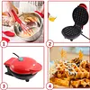 4" Mini Personal Electric Waffle Maker, Hash Browns, French Toast Grilled Cheese, Quesadilla, Brownies, Cookies Breakfast Lunch Maker Machine
