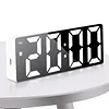 Digital Alarm Clock with LED Display Date Temperature Dimmable Snooze Battery Operated Alarm Clock for Deep Sleepers Kids Elderly Home Office