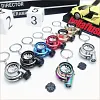 Car Turbo Cigarette Lighter USB Rechargeable Windproof Flameless Arc Lighter Keychain