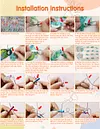 DIY Diamond Painting Double Sided 3D Wind Chime Flower Butterfly Pendant Hanging Kits