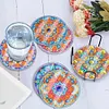 6Pcs/set Diamond Painting Mandala Water Proof Coaster Cup Cushion