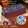 DIY Diamond Art Wooden Storage Box with Lid for Jewelry & Crafts Organization Kit