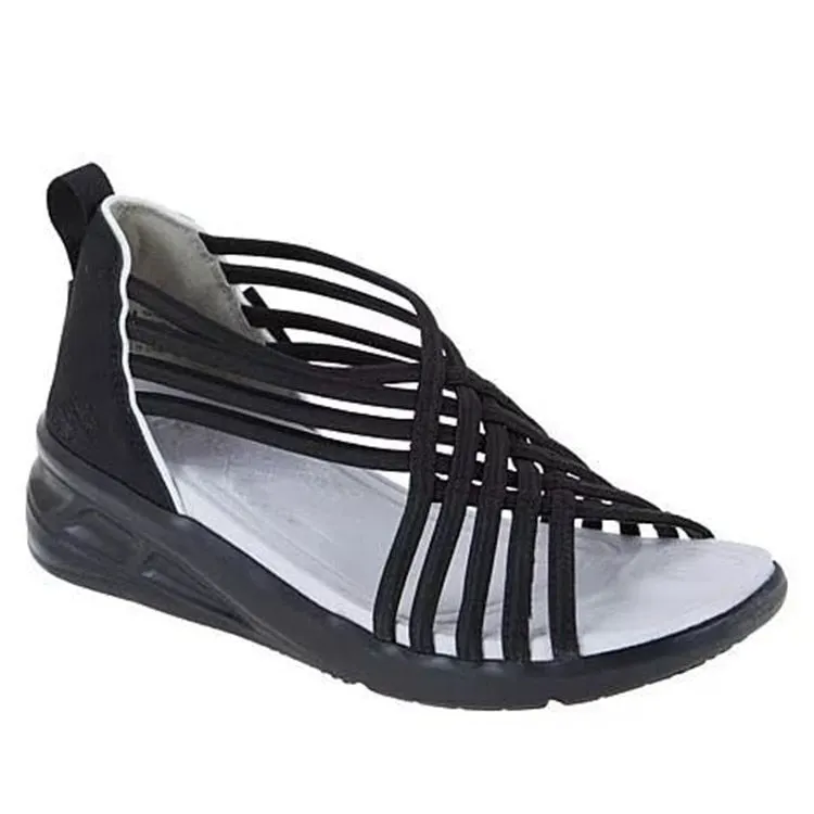 Sandalias Mujer 2021 Trendy Plus Size Wedges Sandals Women Hollow Breathable Braided Fish Sports Sandals Roman Women Sandales