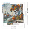 Diamond Painting-5D Full Round Drill Clown(40*40 CM)