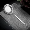 304 Stainless Steel Fine Mesh Strainer Multi-functional Sieve Colander with Handle Fat Skimmer Spoon Kitchen Gadget for Oil Filter Skimming Grease Foam