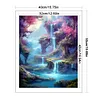 Landscape Waterfall - 11CT Stamped Cross Stitch - 40*50cm - Natural
