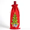 5D DIY Special Shaped Drill Diamond Painting Christmas Wine Bottle Bags Covers Kits