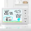 Wireless Weather Station Digital Thermometer Hygrometer Alarm Clock for Desktop