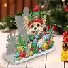 Acrylic Double Sided Christmas 5D DIY Diamond Art Paper Towel Storage Rack Napkin Holder Kit