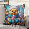 Winnie The Pooh - 11CT Stamped Cross Stitch Pillowcase 45*45cm