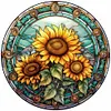 (Multi-Style) Flower Glass Painting - Paint By Numbers Acrylic Painting 40*40CM(HOT)