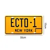 ECTO1 - Enseigne M&eacute;tallique de permis de voiture(30*15cm)