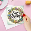 Diamond Painting Greeting Cards DIY Diamond Art Birthday Cards (Birthday 4pcs)