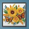 Sunflower Buttfly-Special Shaped Diamond Painting Kit
