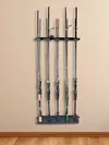 10 Holes Fishing Rod Holder Wall Mount Fishing Rod Rack for Garage Wall Ceiling