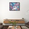 >SALE<5D DIY Partial Special Shaped Drill Diamond Painting Snowman-Purple Decor40x50cm